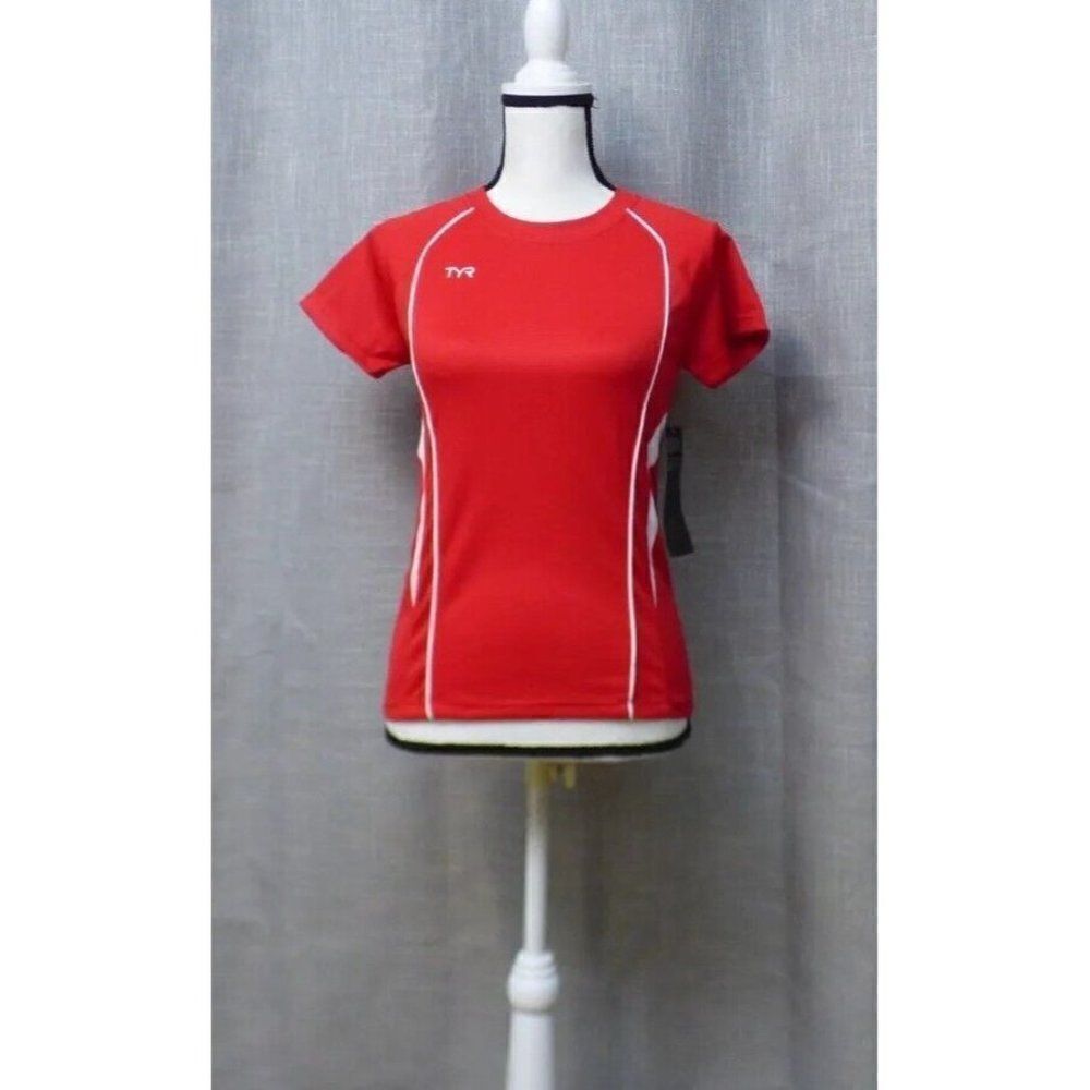 TYR Women’s Female Tech Tee, Red, Size XS